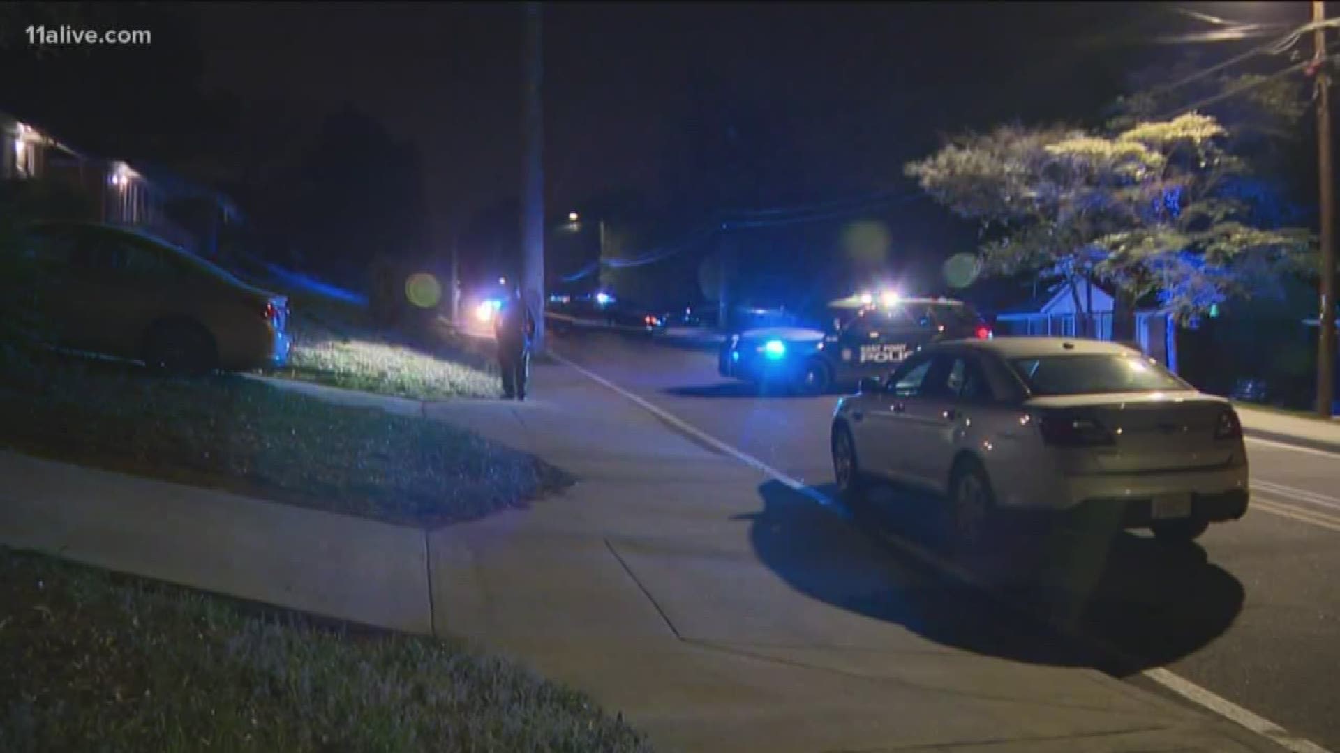 The shooting happened on DeLowe Drive just before 10 p.m. Friday night. East Point Police said three people were inside the home and two others came over. Those two people attempted to rob the people inside the home, according to police.