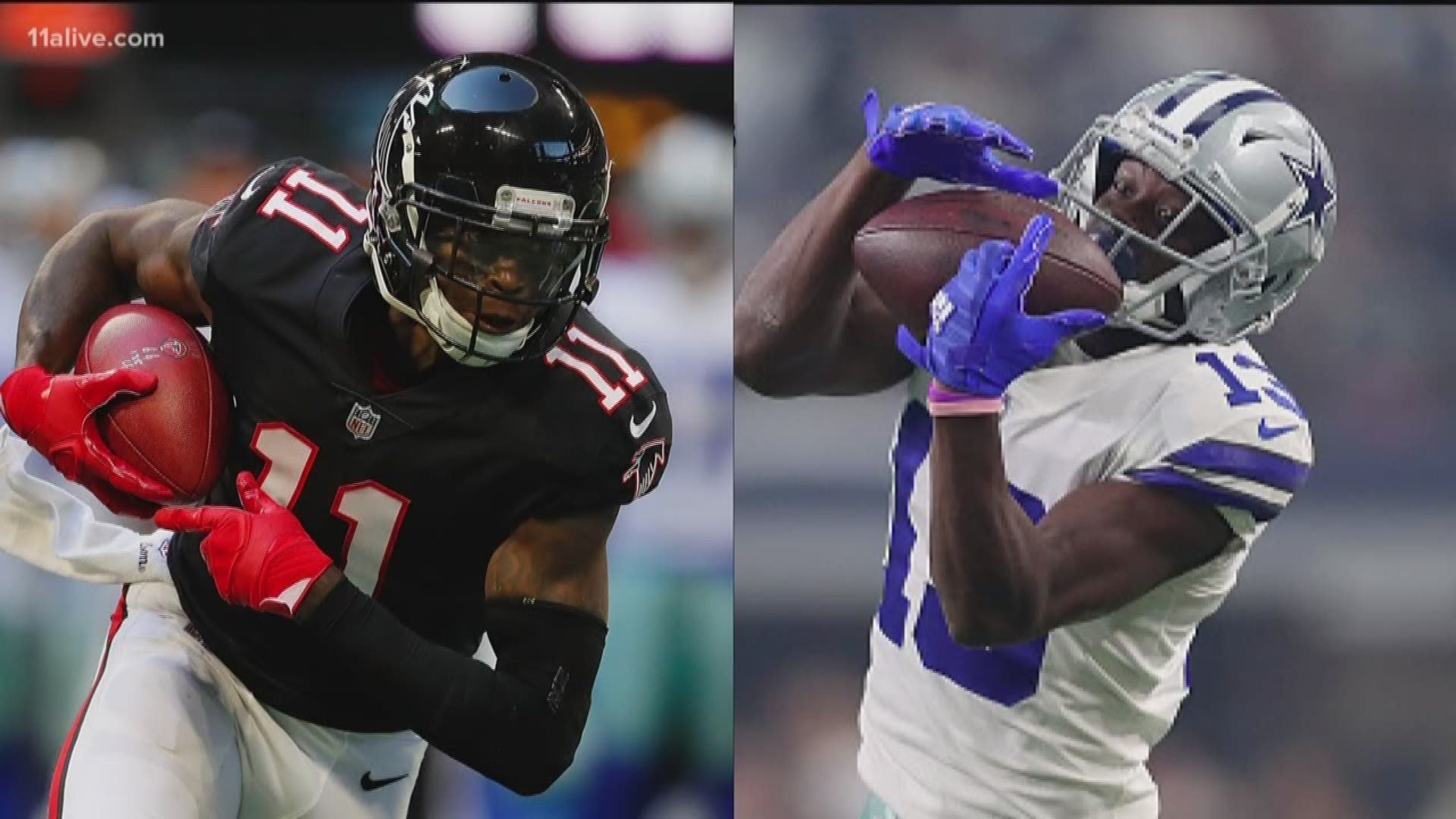 Falcons star Julio Jones and Cowboys receiver Michael Gallup both learned tragic news about their family members after Sunday's game.
