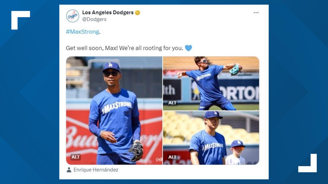 Dodgers MaxStrong shirts for Freddie Freeman son