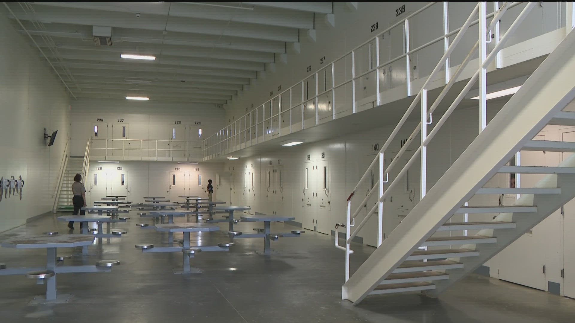 The current employee said they're lucky to have six to eight officers show up on a shift inside the jail that houses close to 900 inmates.