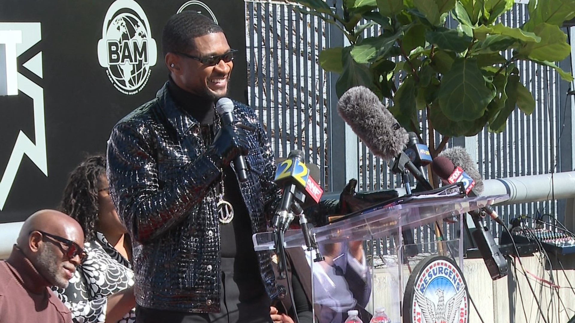Usher was given the city's highest honor, the Phoenix Award after he made the Super Bowl halftime show a celebration of Atlanta.