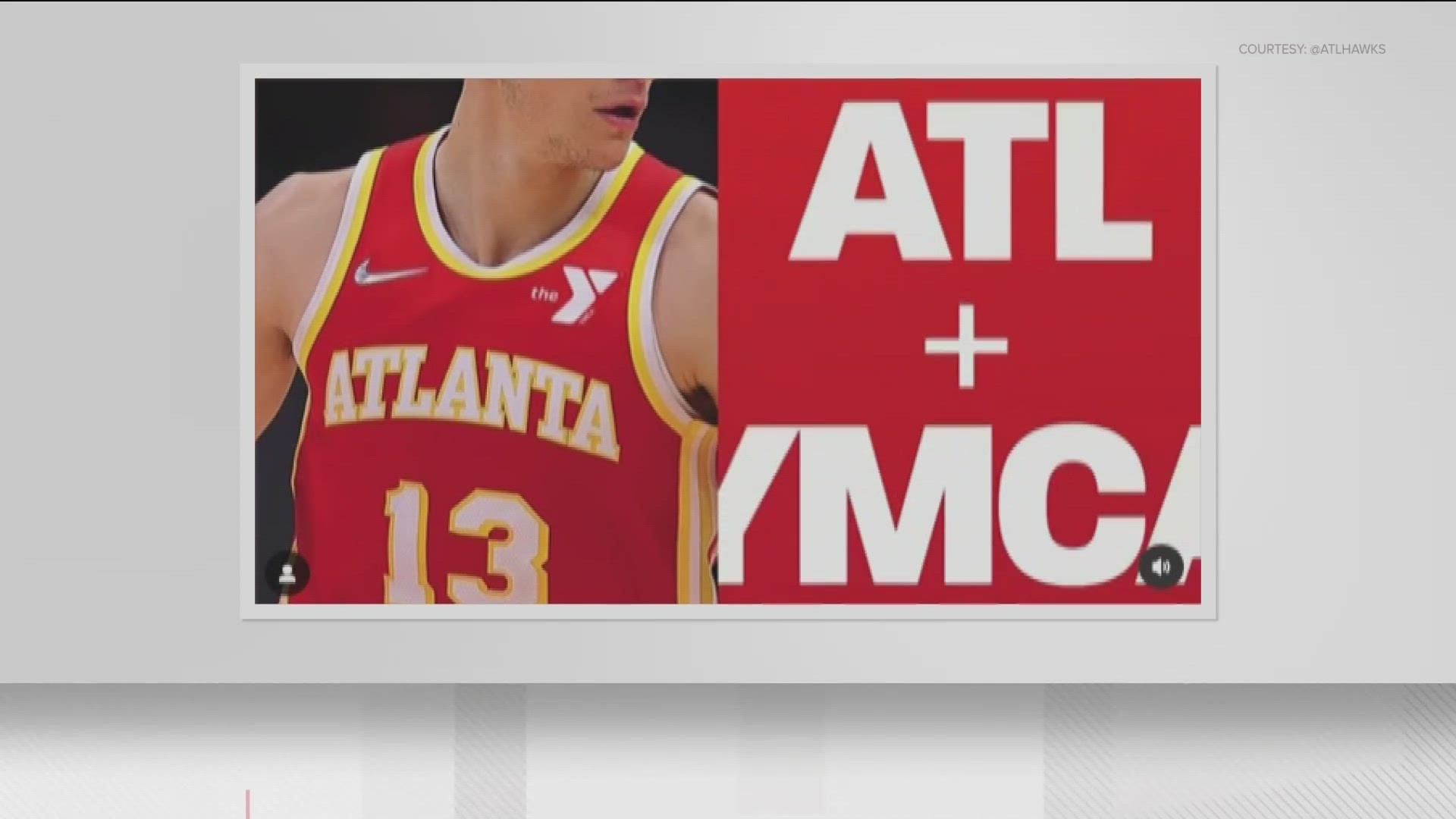 The team announced a wide-ranging agreement with the YMCA of Metro Atlanta that will see the iconic "Y" logo appear on Hawks jerseys starting Tuesday.