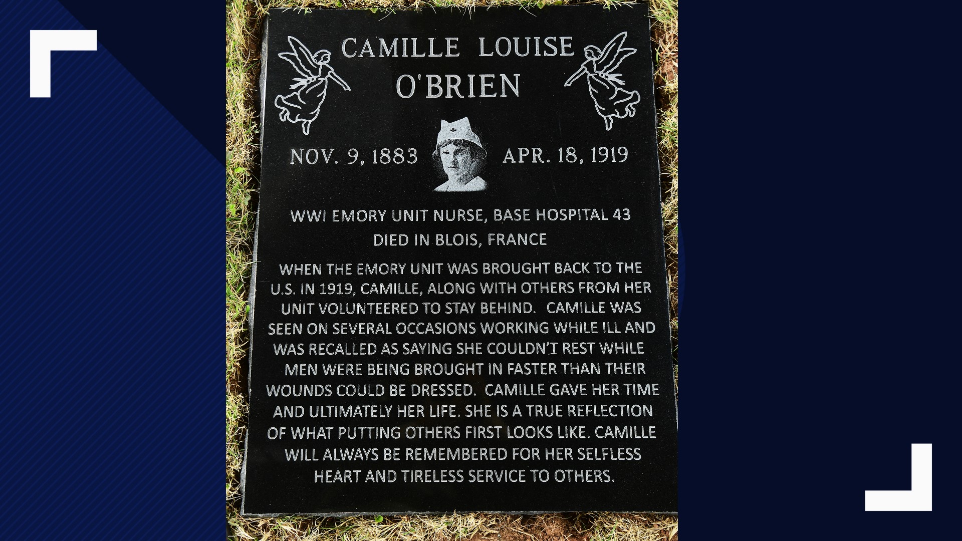 Camille O'Brien was honored Thursday, April 18, 2019 - 100 years after she died.