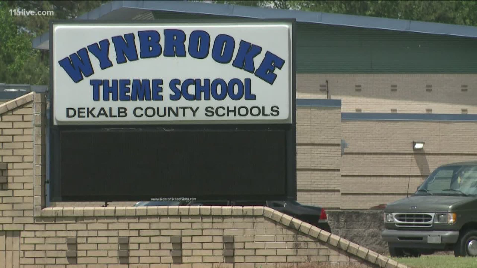 Ten children were hurt by the pellet gun while playing outside at Wynbrooke Elementary School on Thursday.
