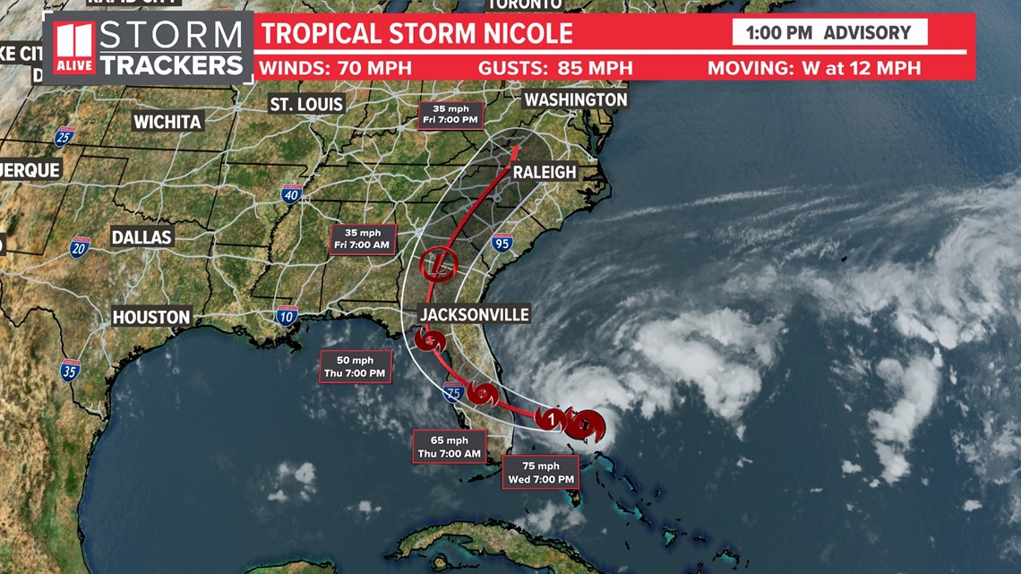 Wednesday afternoon tropics update: November 9, 2022 | 11alive.com