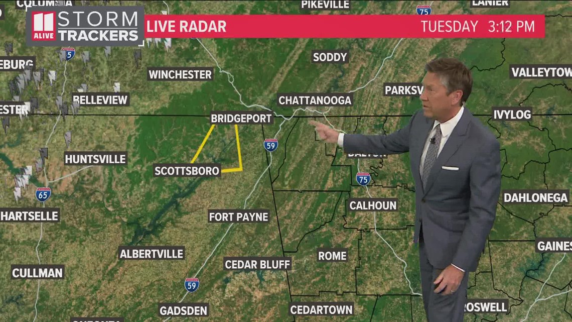 Metro Atlanta could see severe weather overnight | Tuesday forecast ...