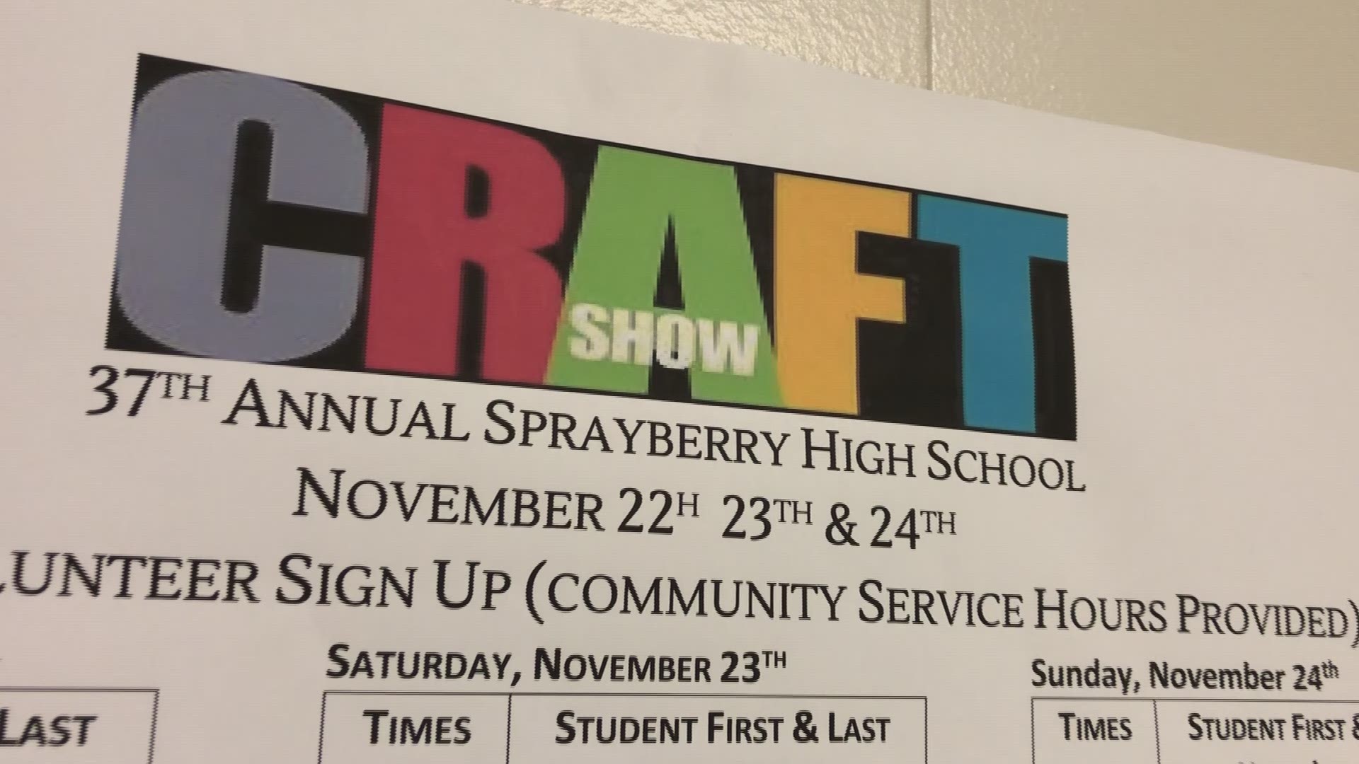 Sprayberry High School is preparing for its annual craft show which draws massive crowds every year.