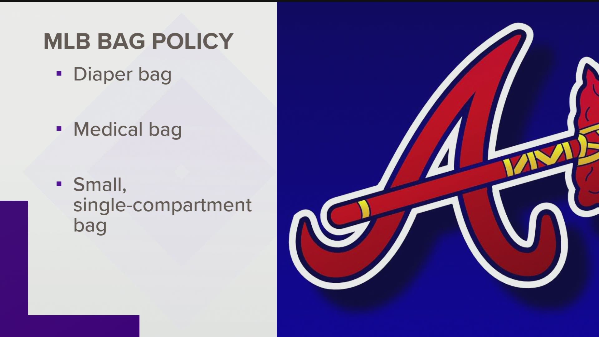 MLB adopts 'no bag' policy