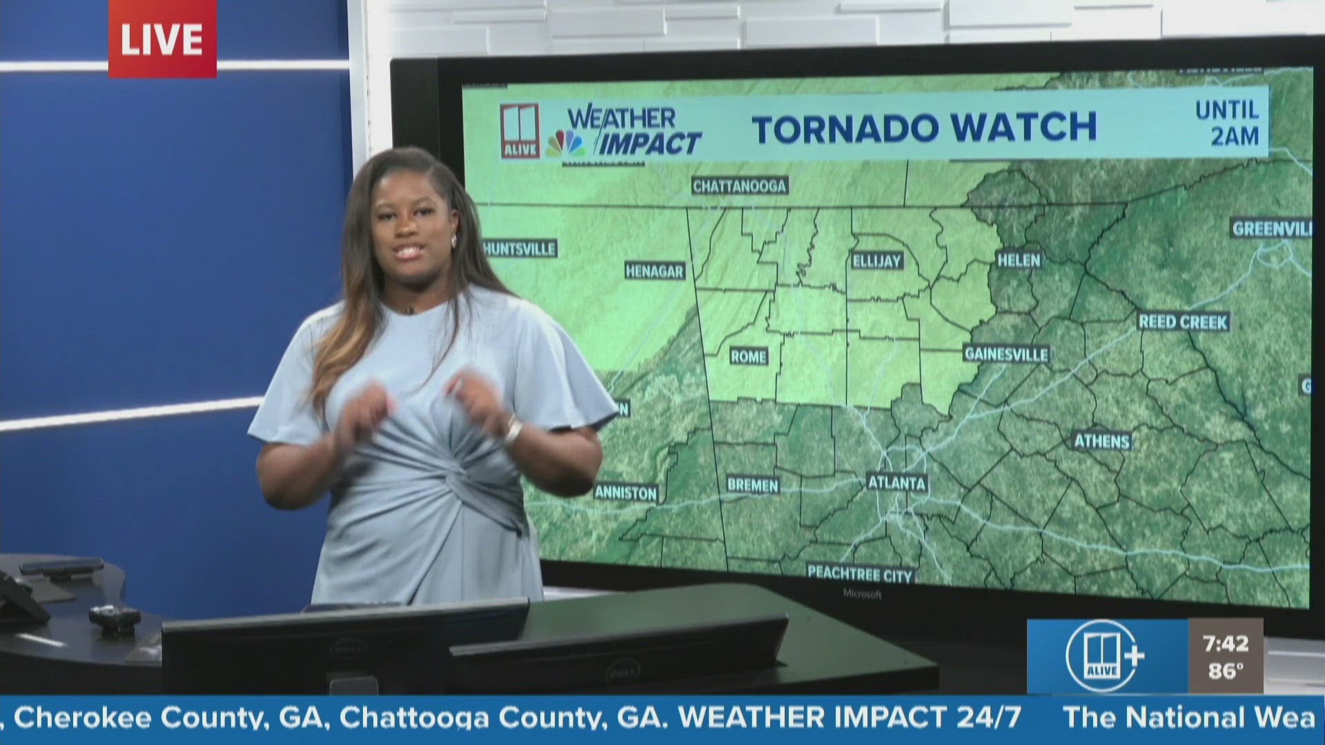 A significant threat of damaging winds is likely this evening and overnight, with some gusts 60 - 70+ mph possible. There is also a chance of a brief spin-up tornado
