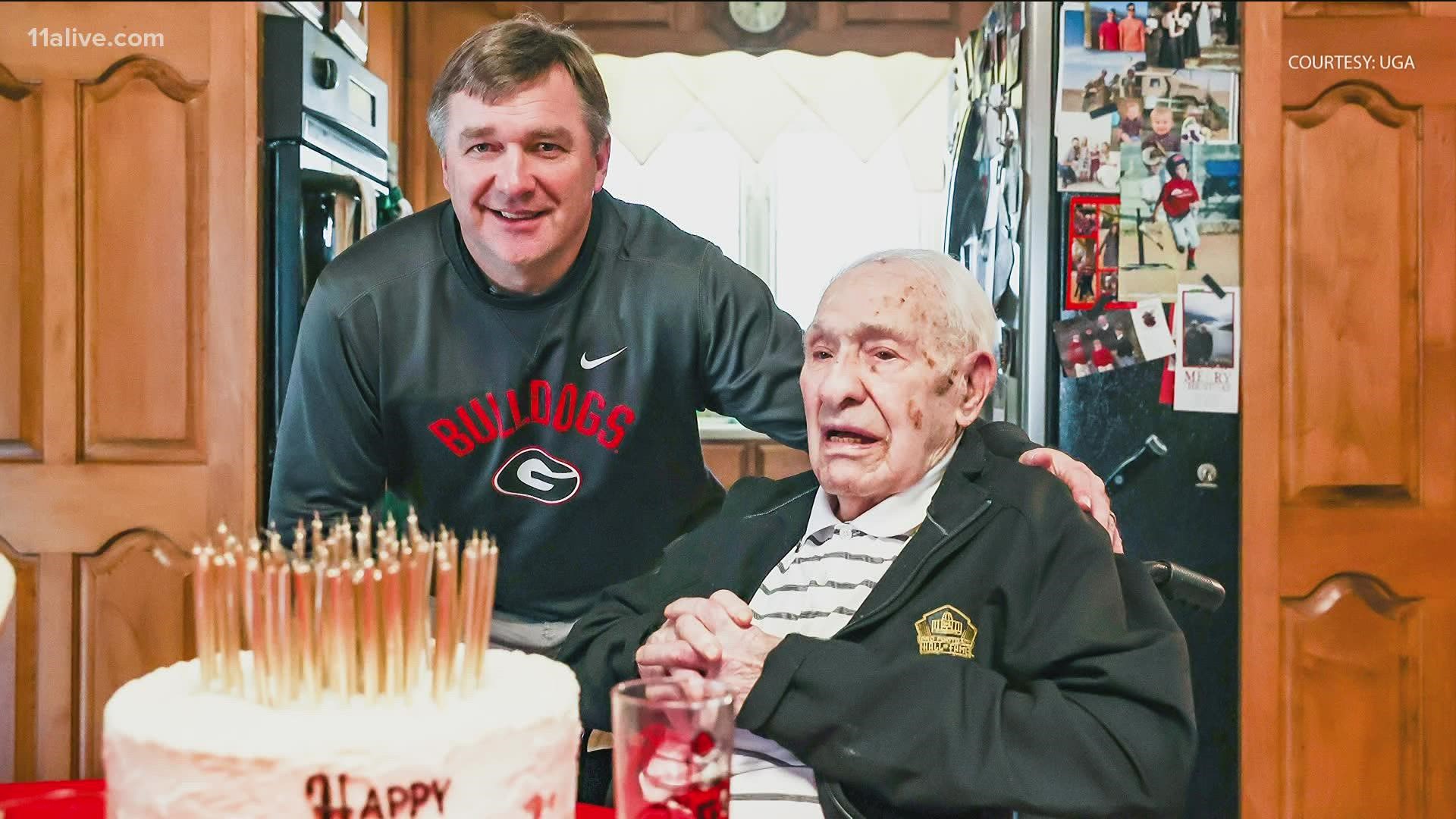 Happy birthday to a Georgia football legend, who turned 100 years old on Tuesday.