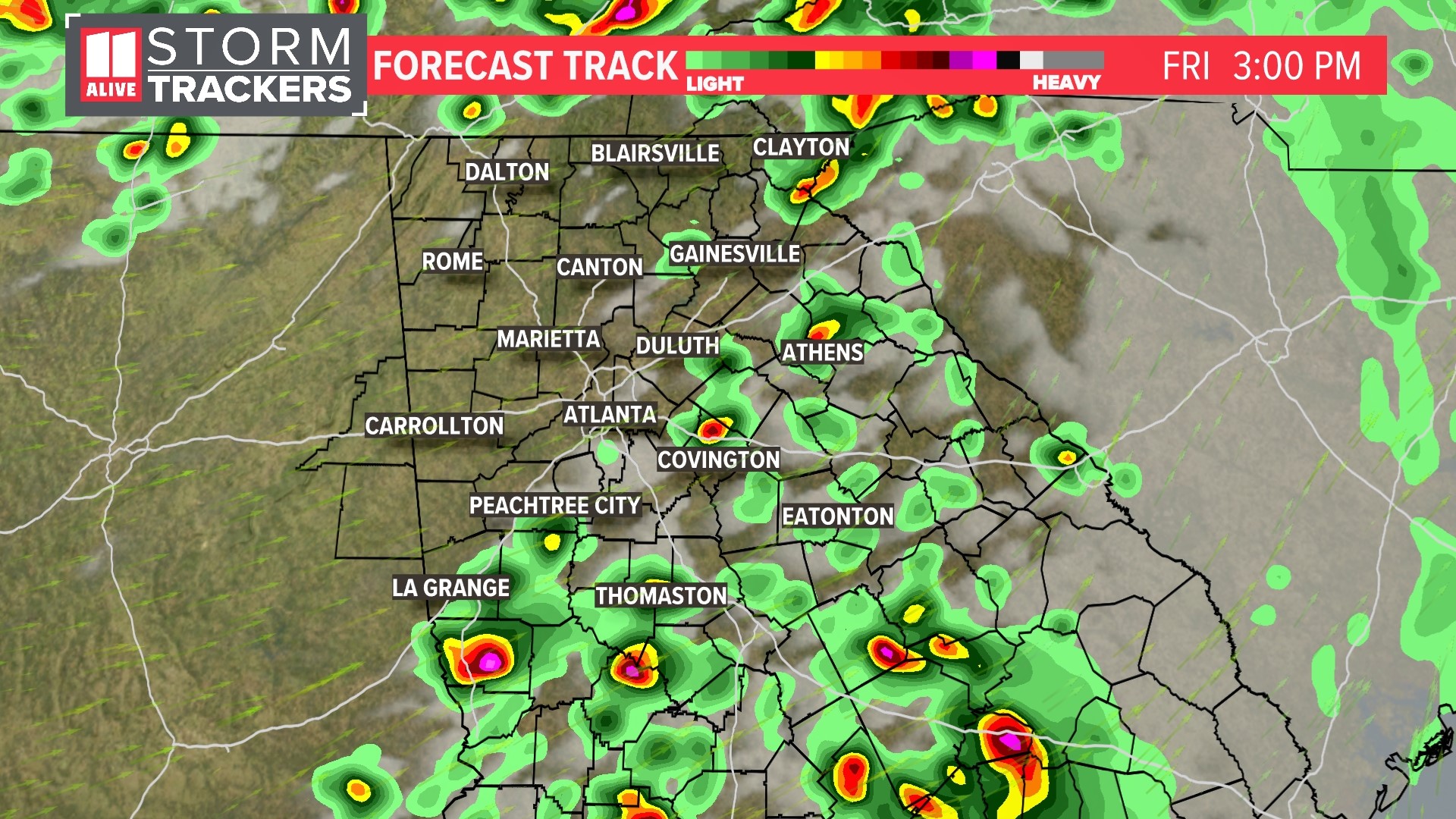 Atlanta, weekend forecast Latest