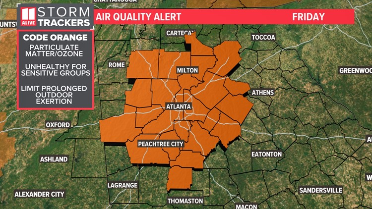 Forecast | Code Orange Air Quality Alert Today