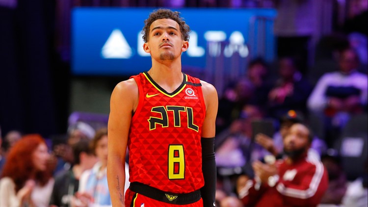 An emotional Trae Young honors Kobe Bryant with jersey number switch