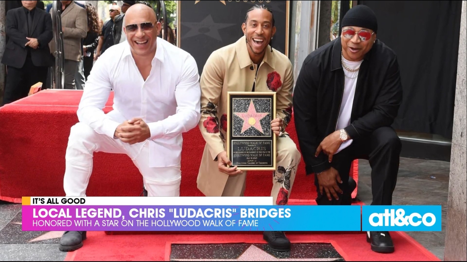 Atlanta rapper, actor, producer Chris "Ludacris" Bridges was honored this week with a star on the Hollywood Walk of Fame.