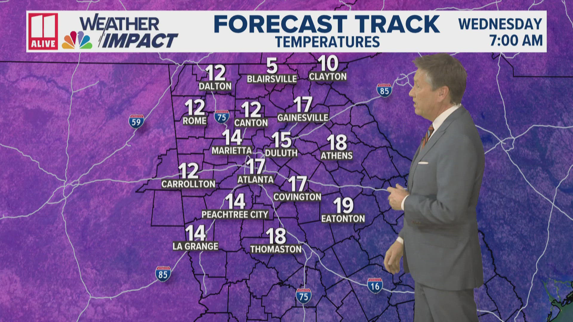 Georgia state of emergency for winter weather on Tuesday, Jan. 21 ...