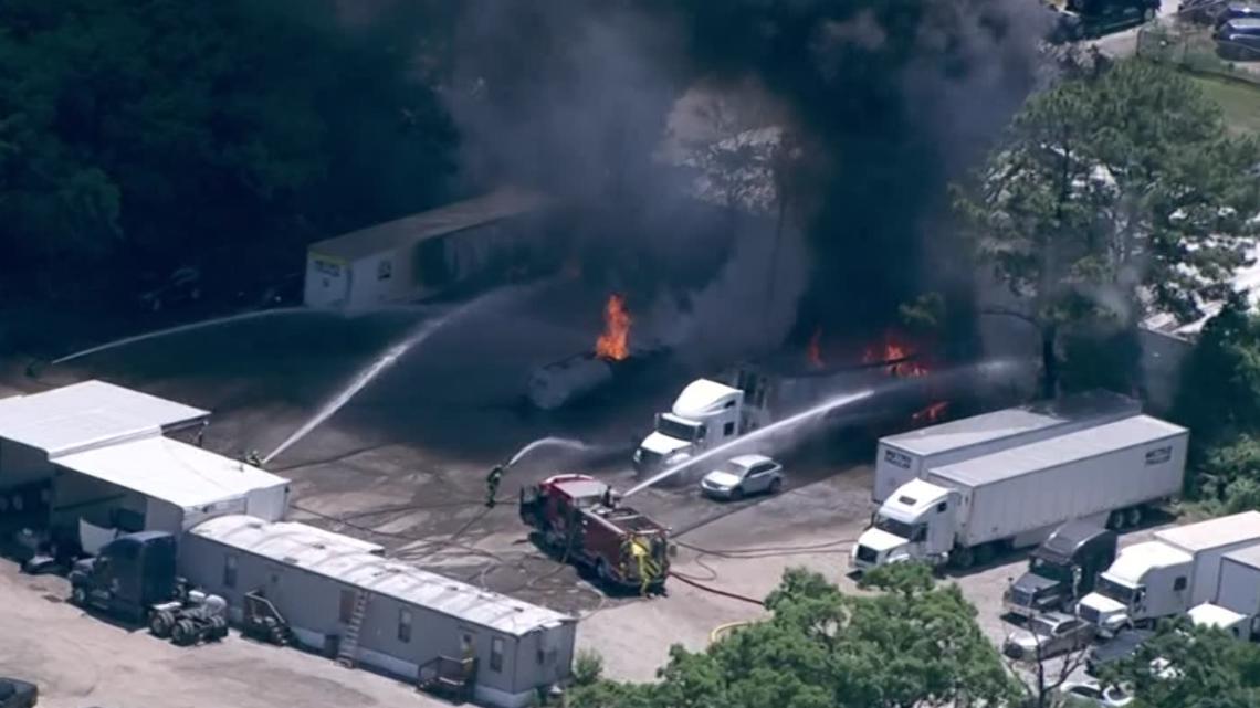 Crews working fire in south DeKalb County