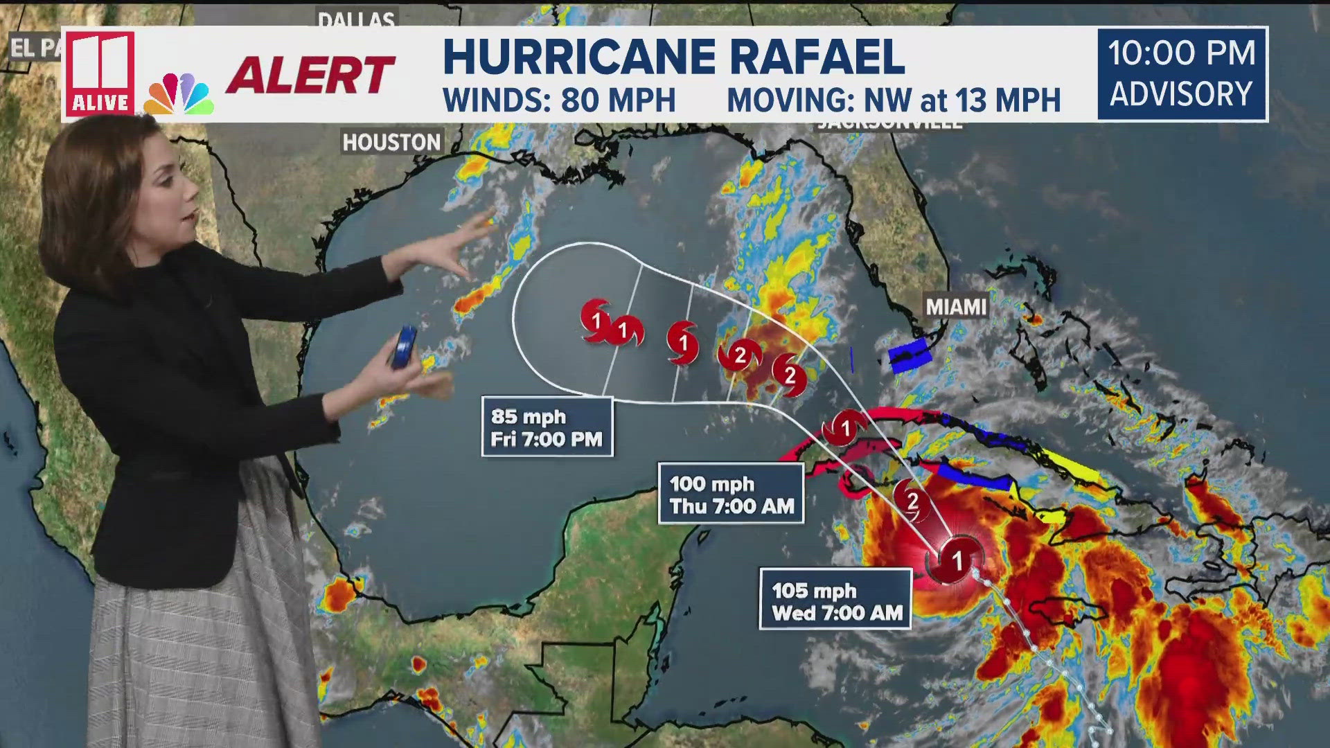 Rafael will further strengthen before making landfall in Cuba