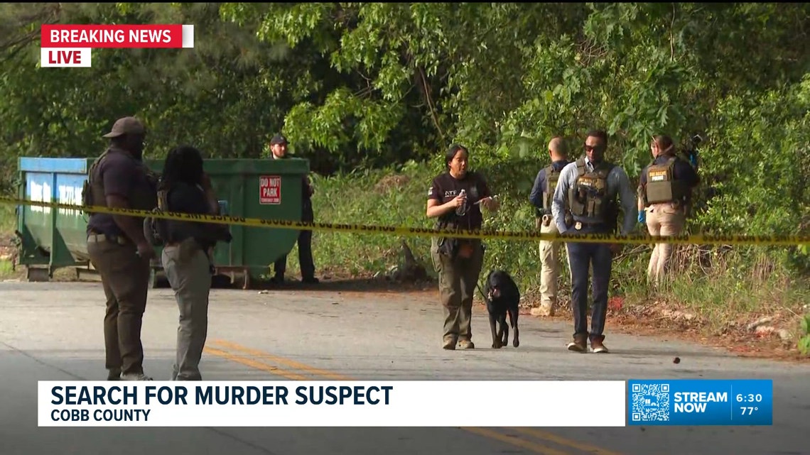 Massive manhunt continues in Cobb County for murder suspect on the run ...