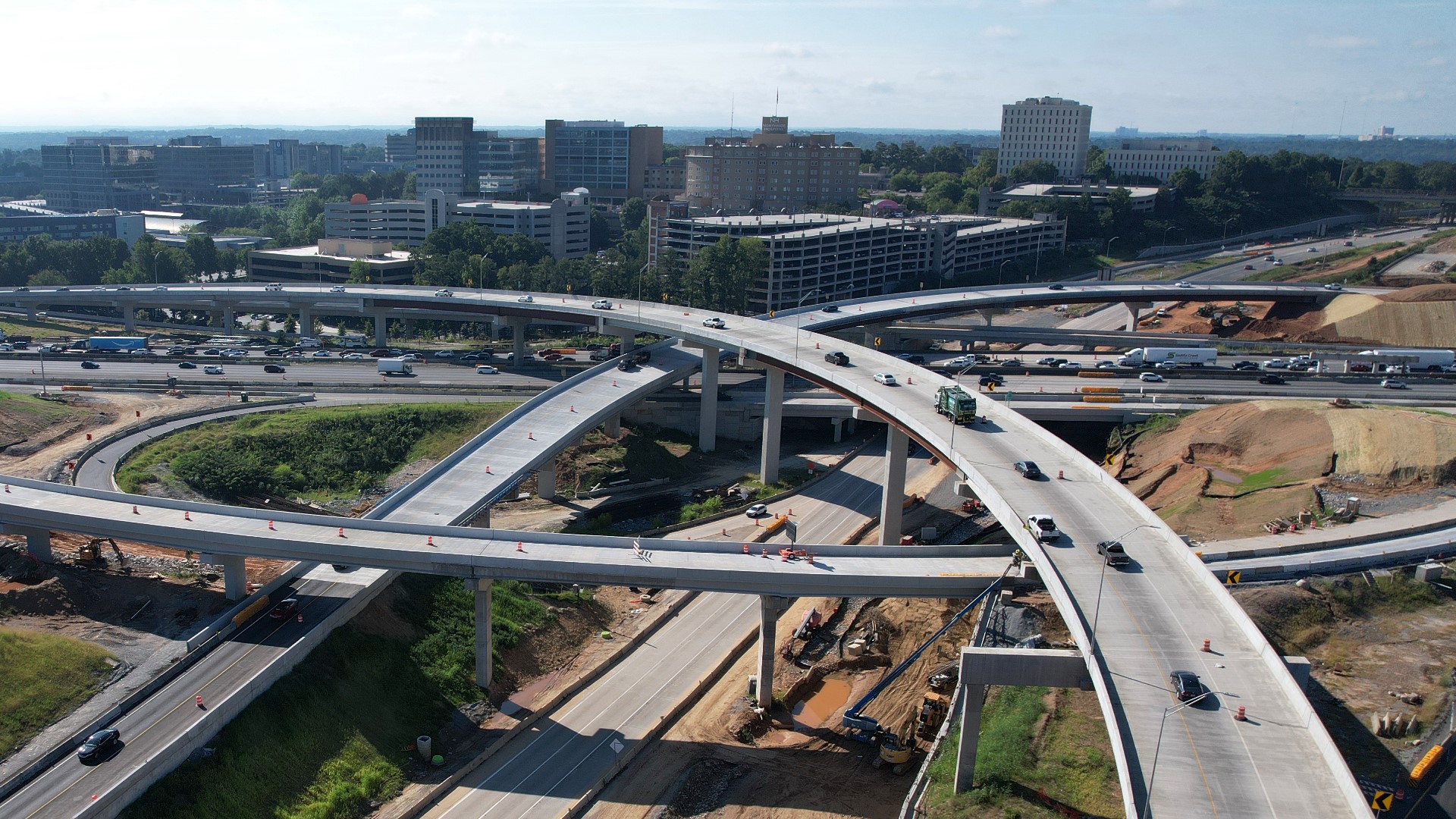 The work involves bridge demolition and reconstruction at Glenridge Drive, Ga. 400 and Peachtree Dunwoody Road.