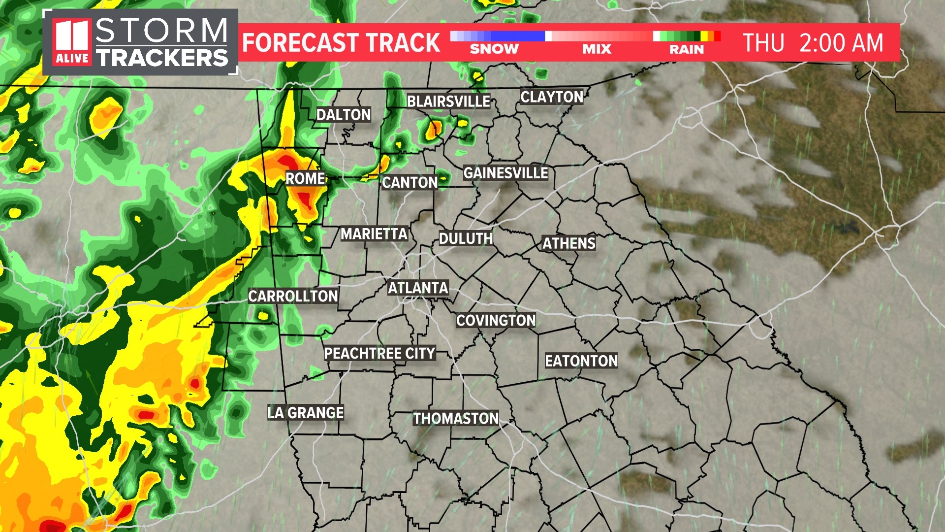 Georgia weather | How Mid-South storms could impact us | 11alive.com