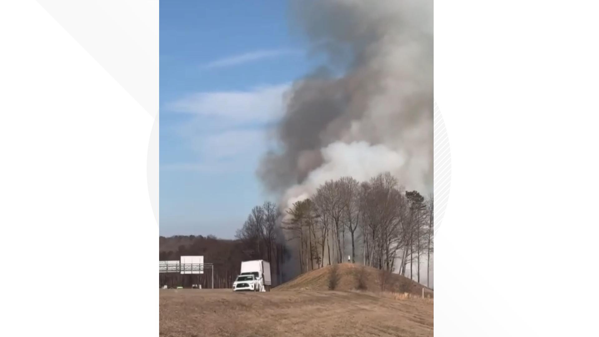 Smoke billows after brush fire in Gainesville | 11alive.com