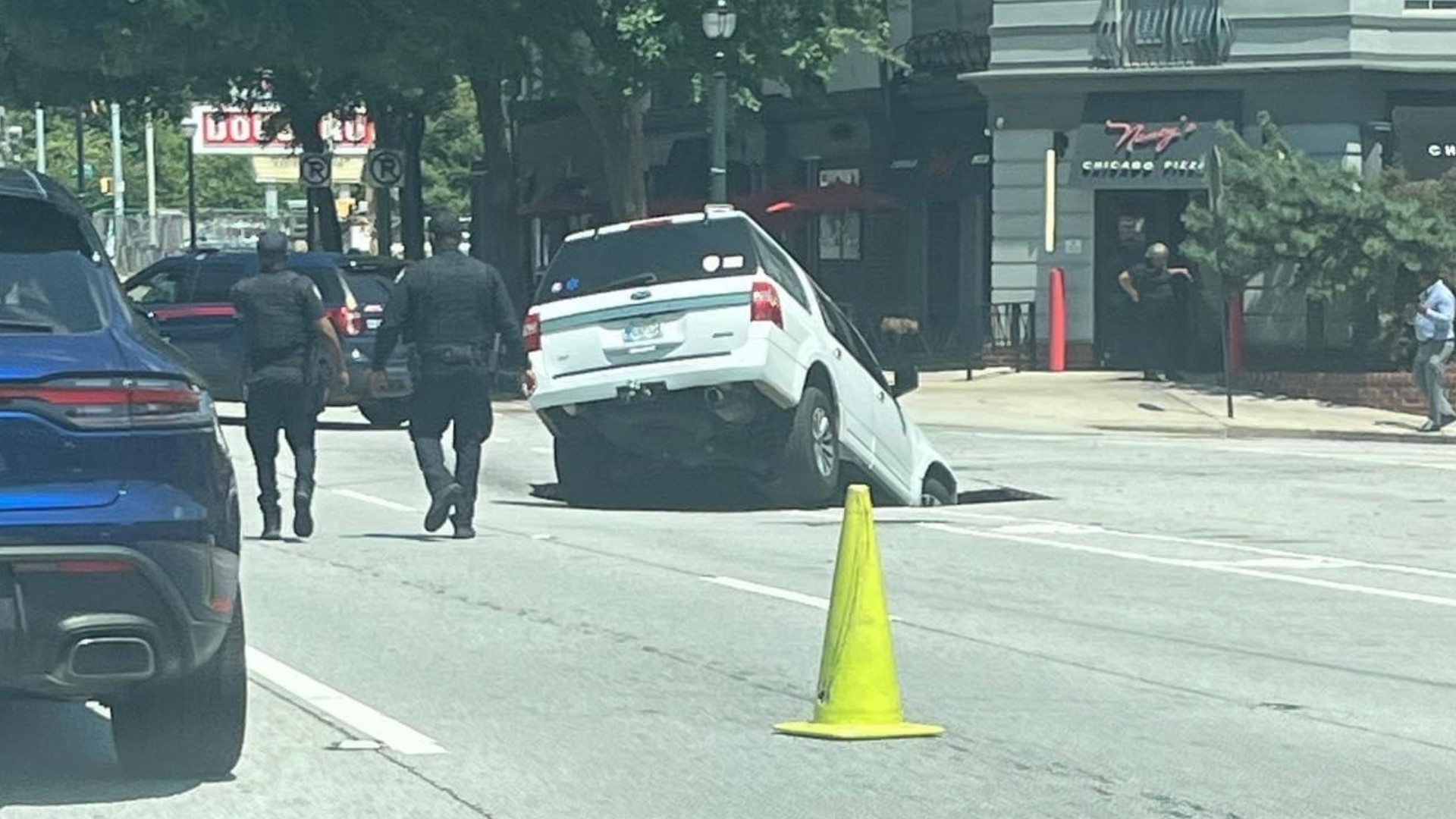 Sinkhole in Midtown Atlanta on Ponce De Leon Updates