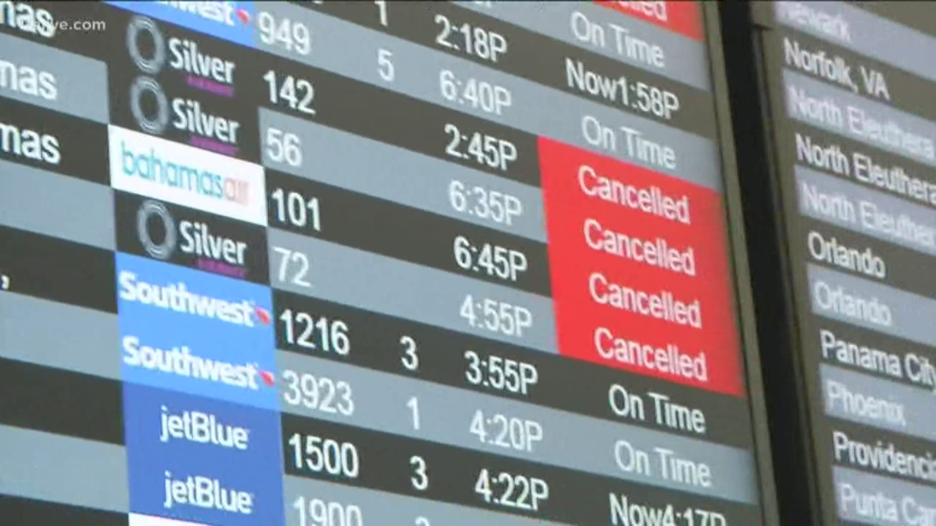 The number could rise as conditions develop, and more than 1,800 flights wound up getting canceled the previous day.
