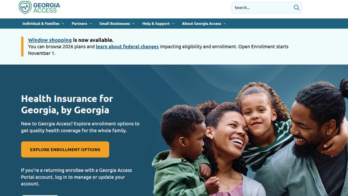 Georgia health insurance marketplace site now showing 'window shopping ...