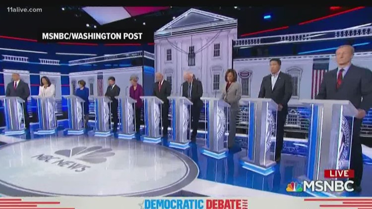 A large portion of the debate was spent talking about medicare for all.