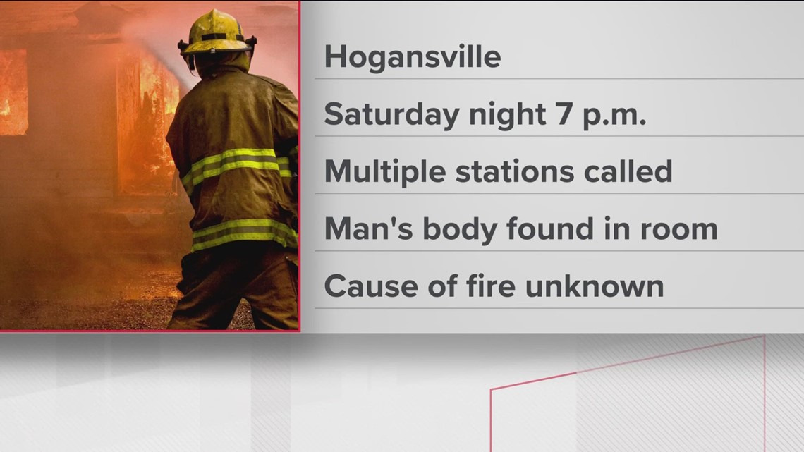 Fire at Hogansville home leaves 1 man dead, police say