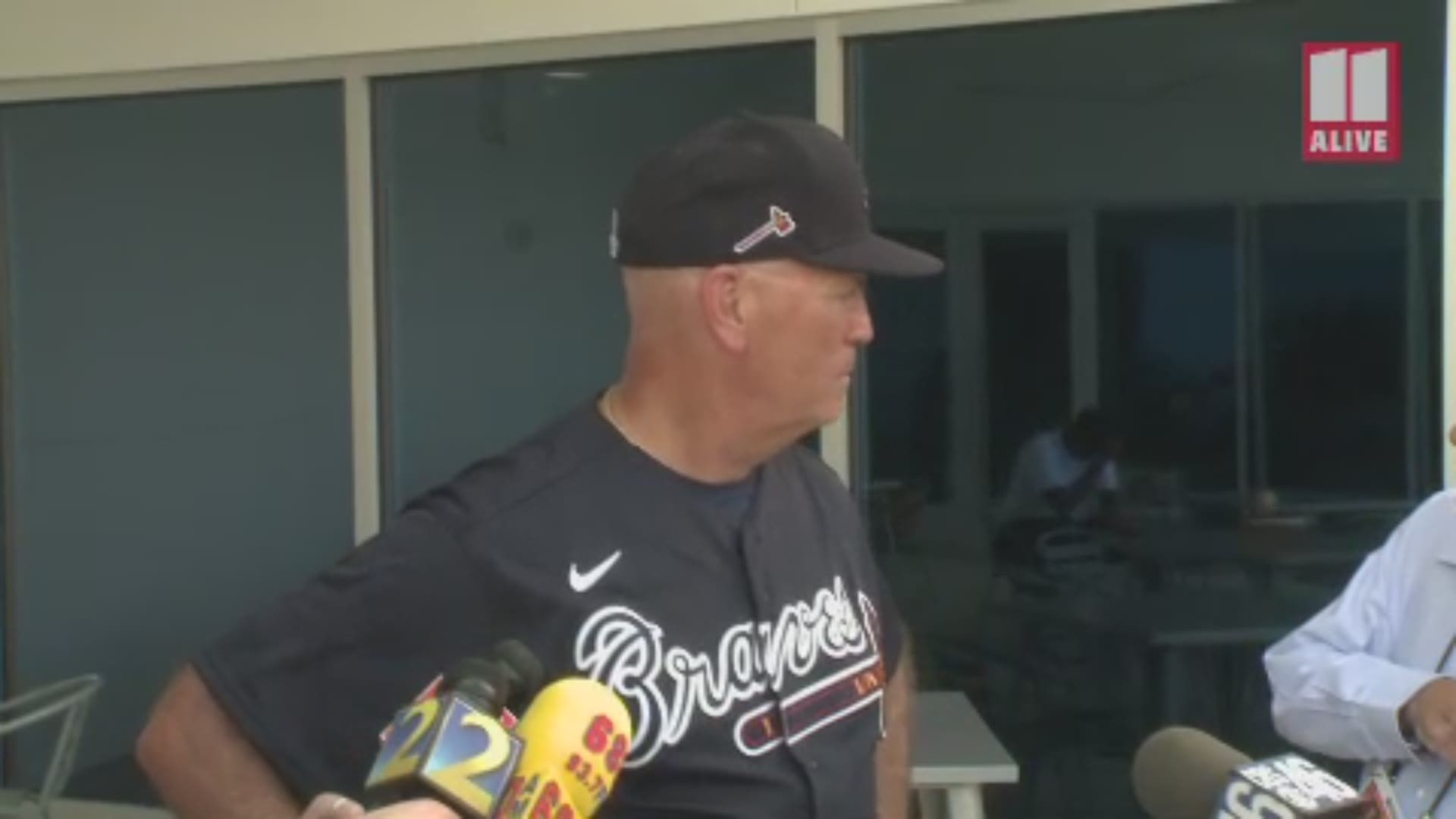 Atlanta Braves manager Brian Snitker speaks on first day of Spring Training  