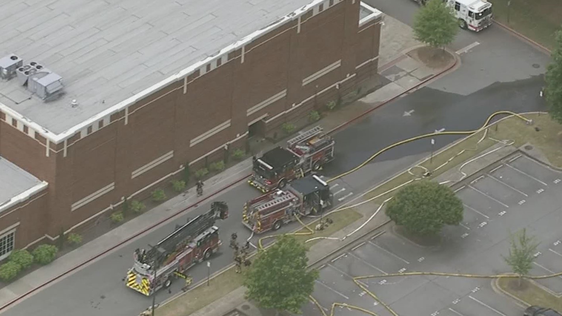 Crews were called to Cambridge High School auditorium Monday after the fire triggered the sprinkler system, according to district officials.