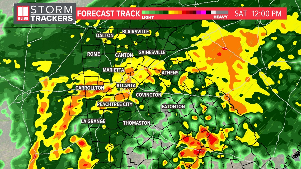 Atlanta weather Easter weekend forecast, timeline