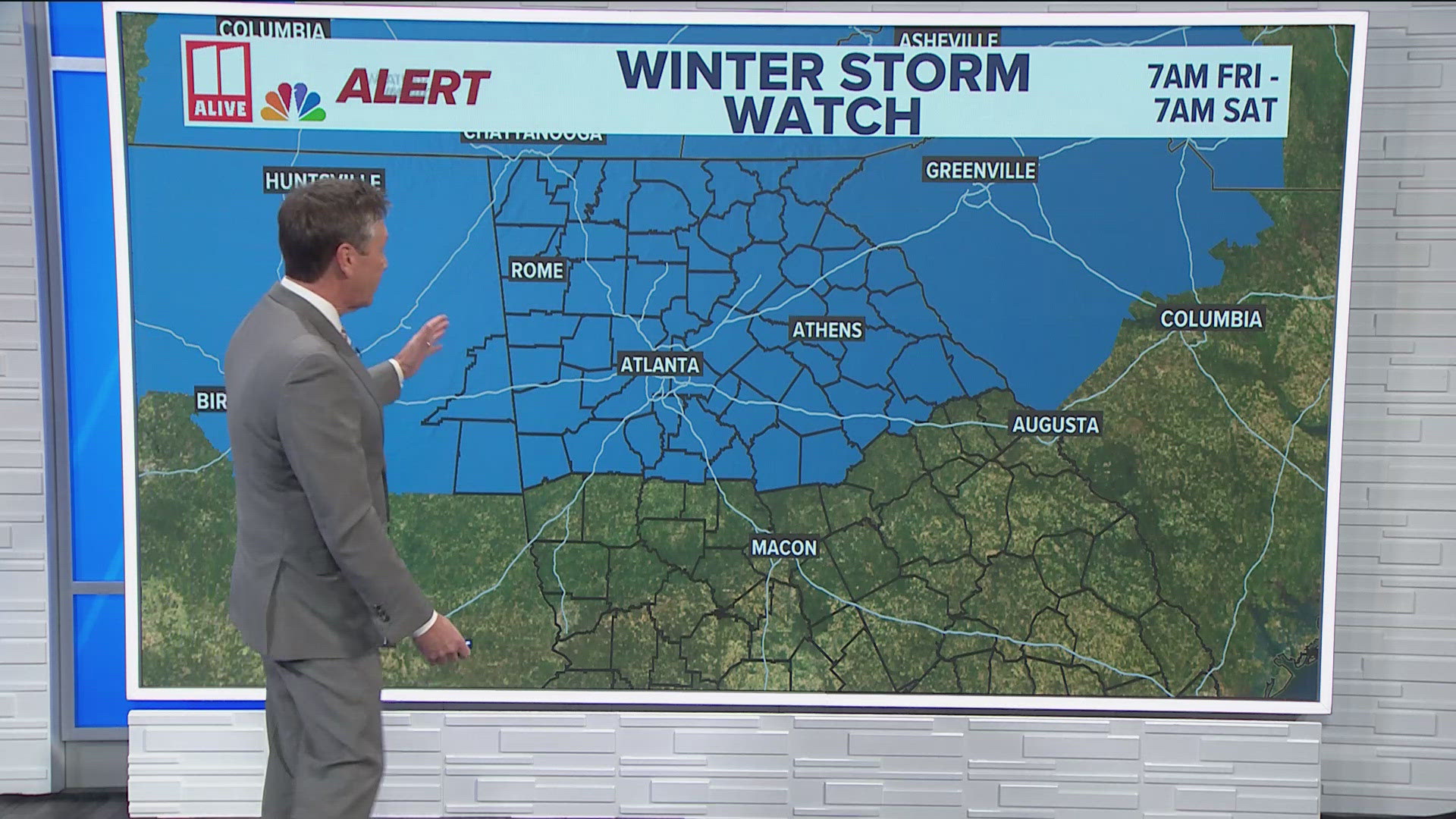 Winter weather, snow forecast in metro Atlanta, north