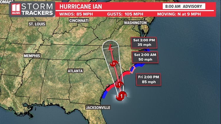 Ian makes landfall in South Carolina, inland flooding and severe threats ongoing
