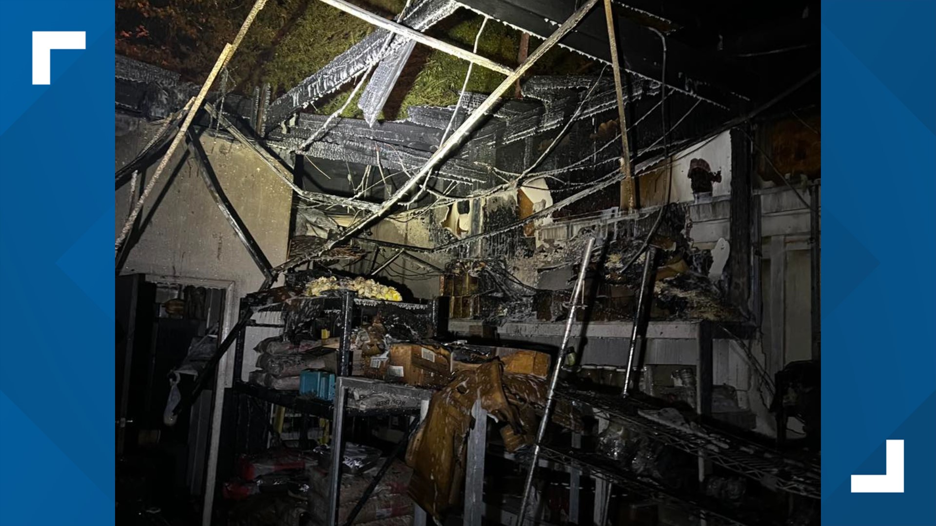 Williamson Bros Barbecue fire in Canton