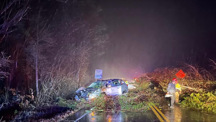 Weather blog | Parts of Georgia sees storm debris as heavy rain moves through