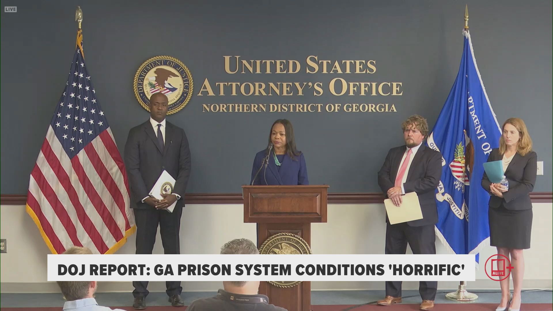 Kristen Clarke, the assistant attorney general leading the Department of Justice's Civil Rights Division called the conditions inside Georgia's system "horrific."