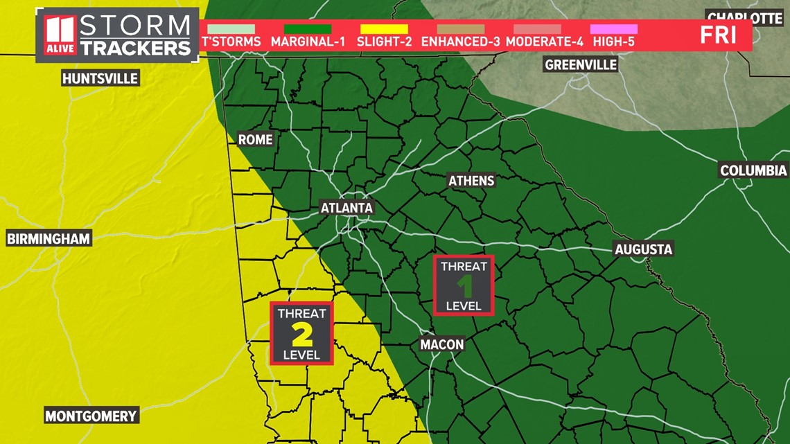 Atlanta Georgia weather this weekend | Storms possible - Vimarsana News