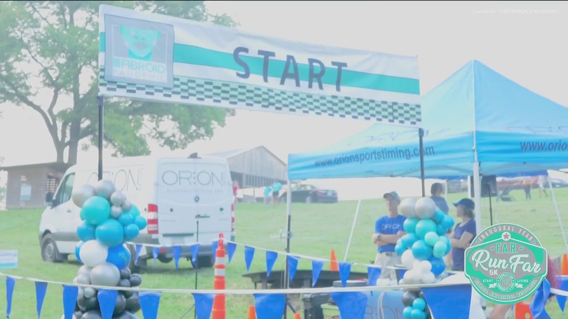 One group is running far to raise awareness about uterine fibroids. These are non-cancerous tumors or growths in the womb.