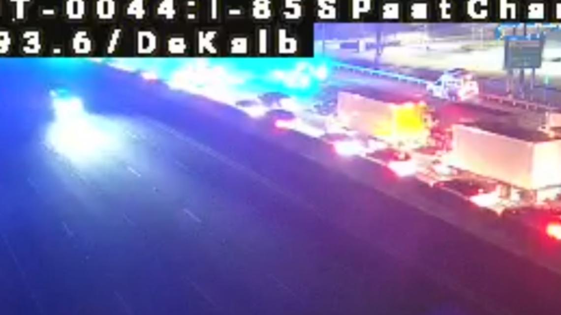 I 85 North traffic lanes closed with crash in DeKalb County | 11alive.com