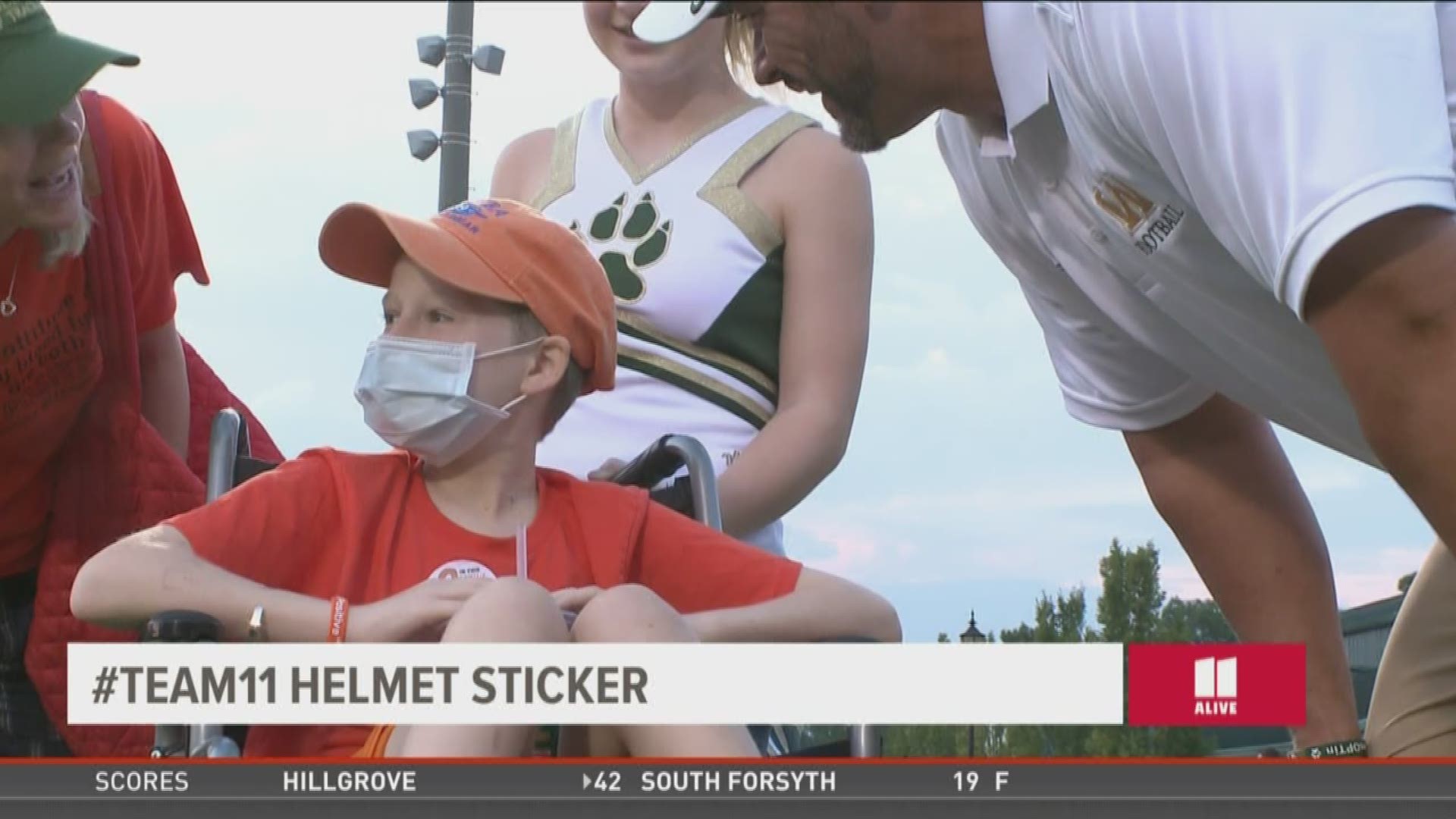 Wesleyan and Holy Innocence came out as opponents on the field, but fans of both teams were cheering on 5th-grader Lex Stolle who just began treatment for leukemia.