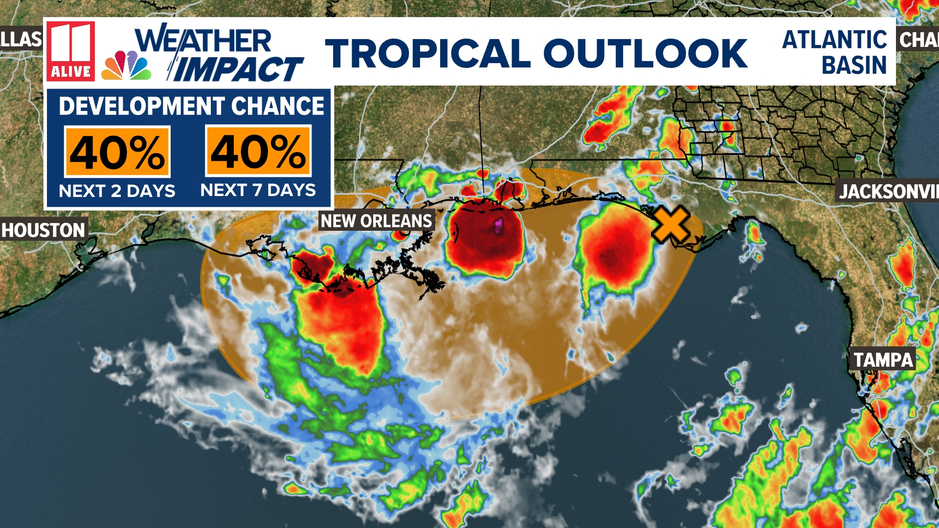 Potential tropical system developing in the Gulf | 11alive.com