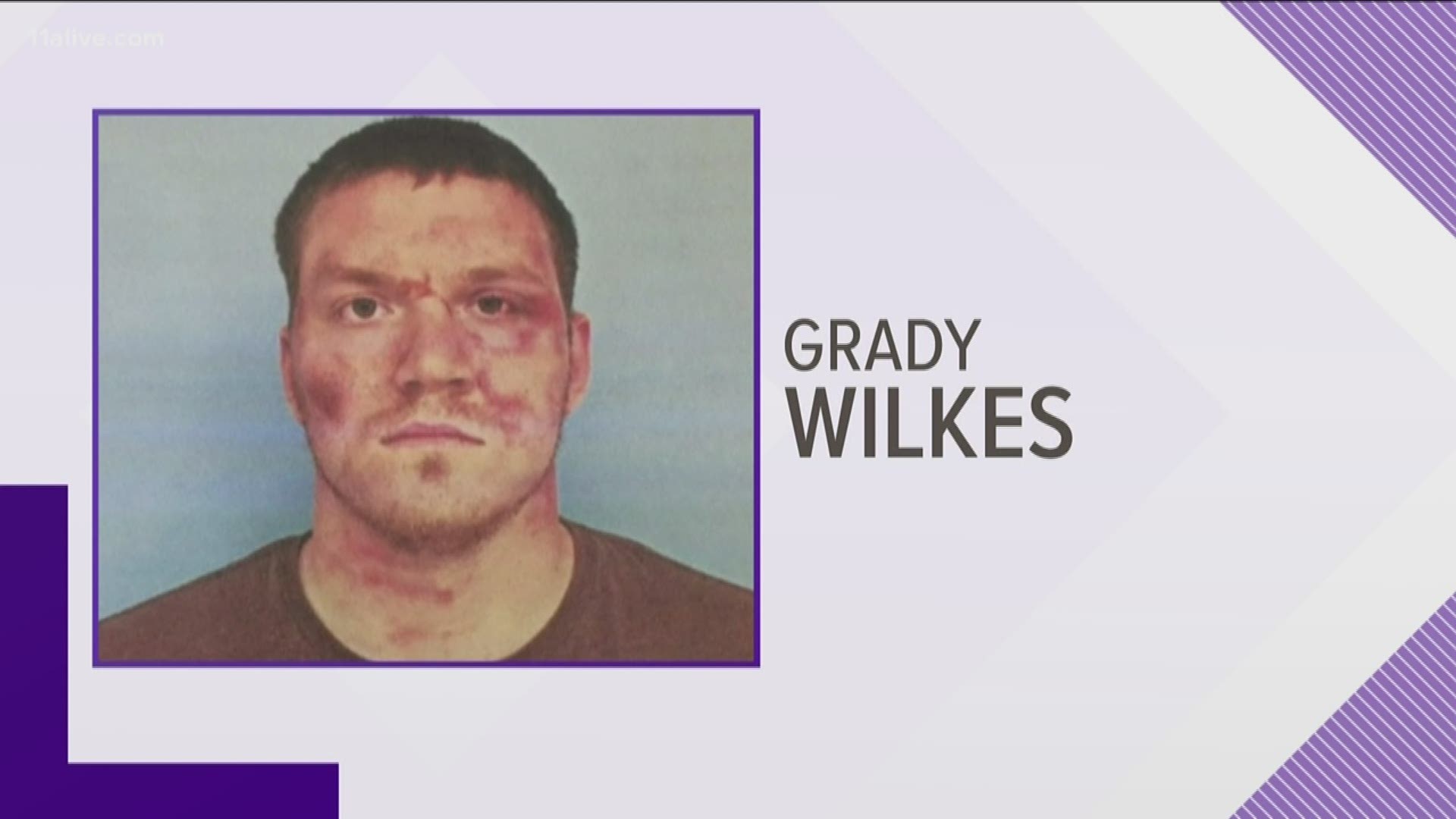 Police say Grady Wayne Wilkes shot three officers Sunday night in Auburn, Ala.