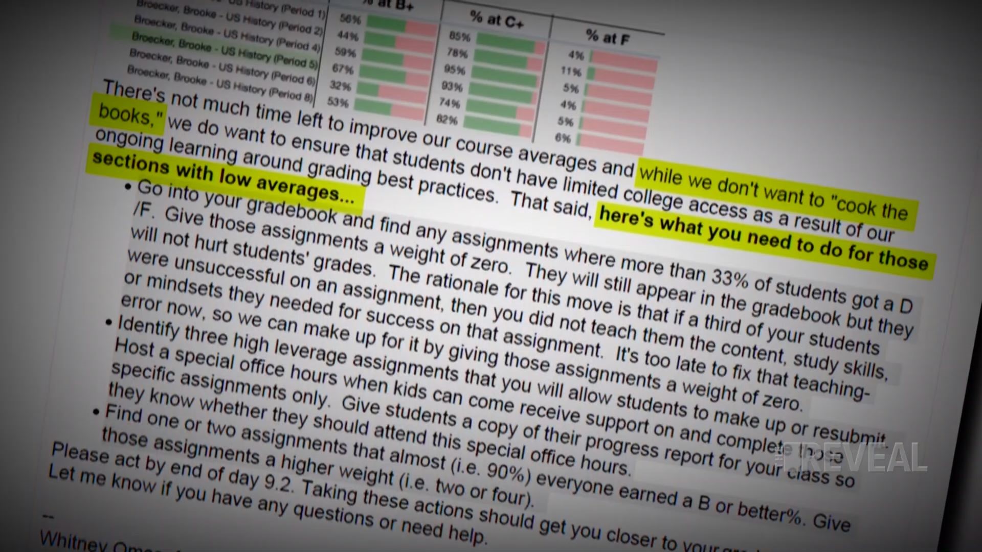 Through emails teachers in New Orleans were told how to manipulate their students' grade-point averages. This is the latest cheating scandal exposed.