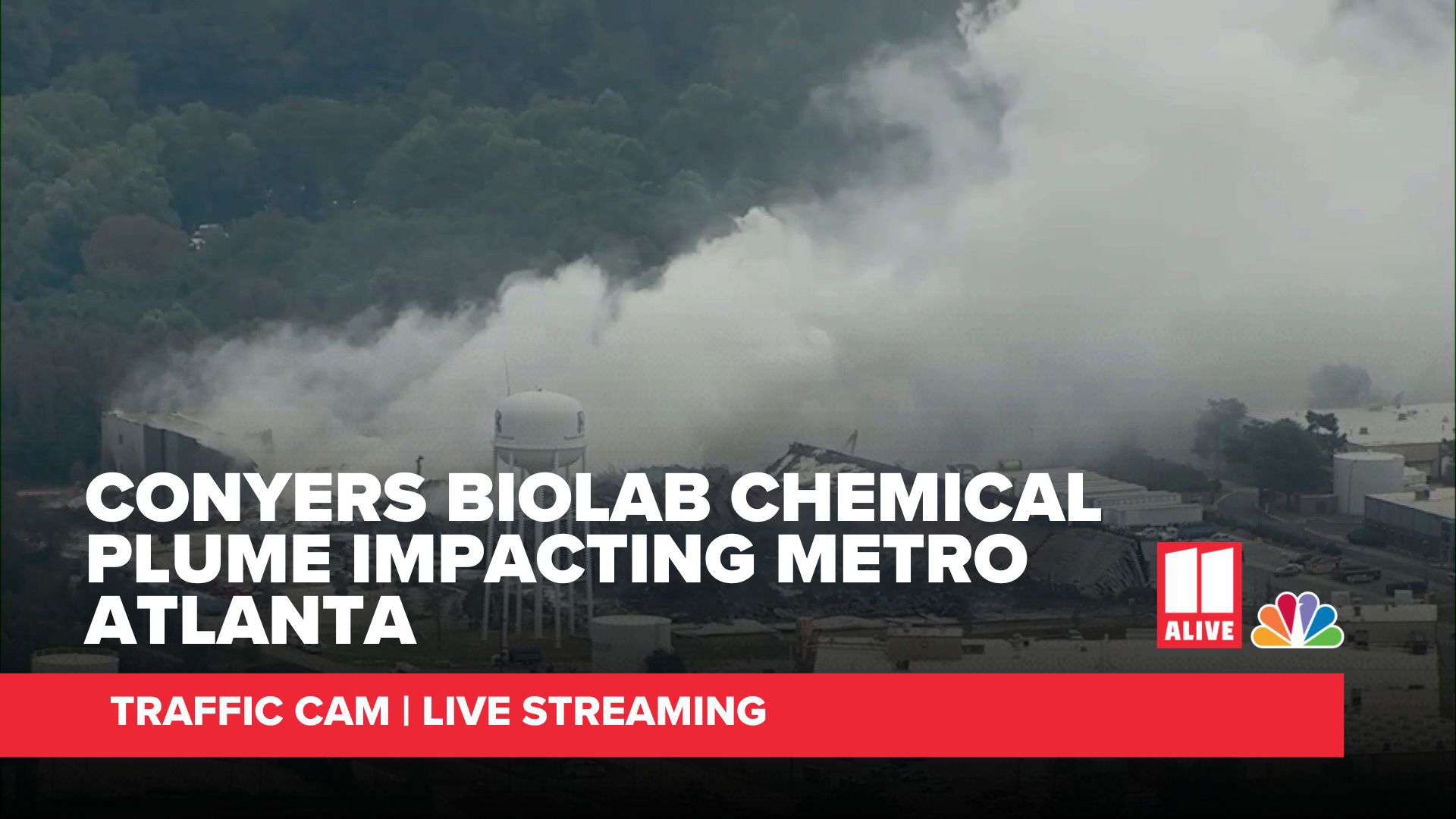 Schools and businesses in Conyers still feel the impact of the chemical plume from a Biolab facility fire, and the cleanup timeline is unknown.