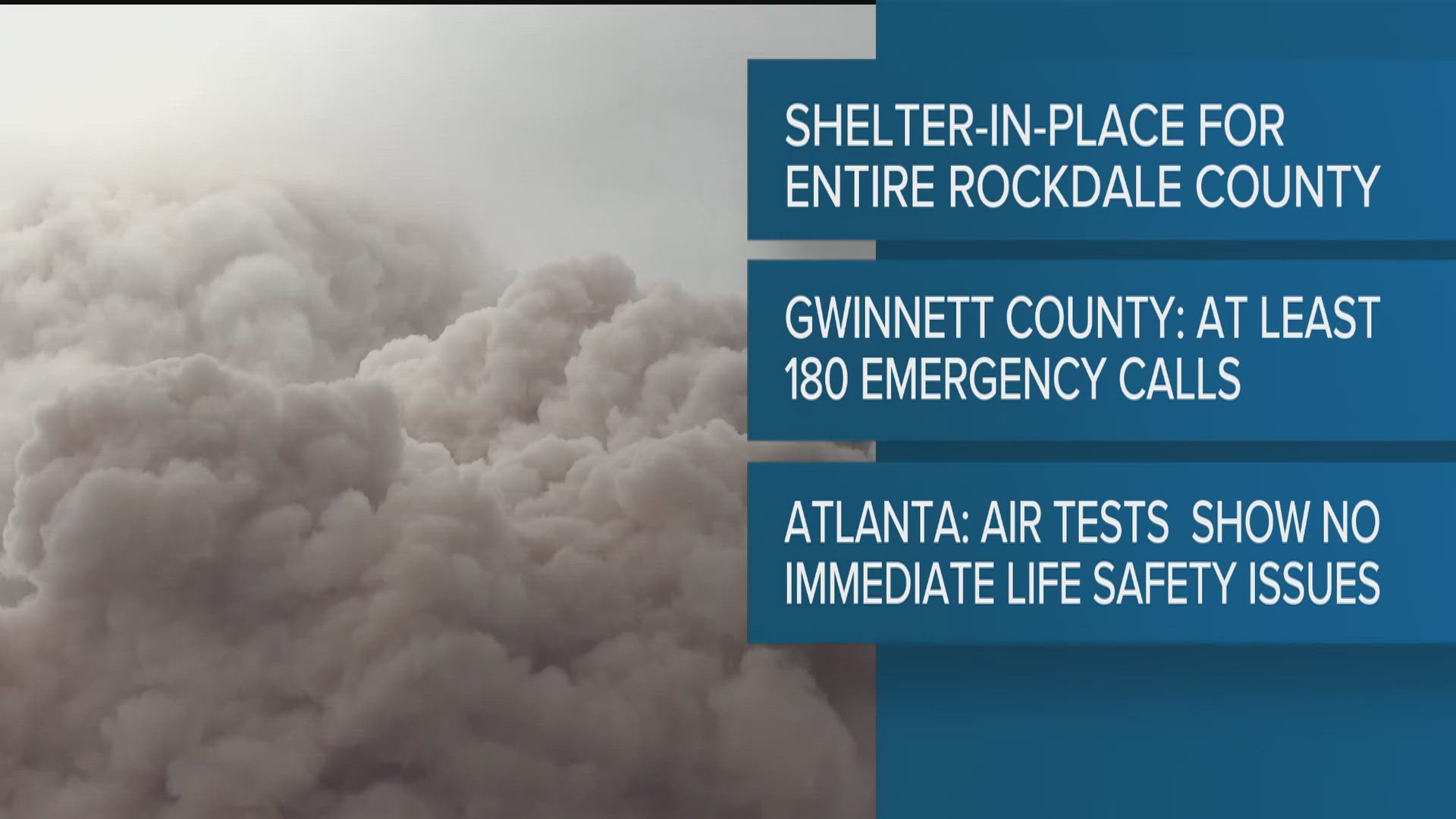 It now impacts 93,000 people in the metro Atlanta area.