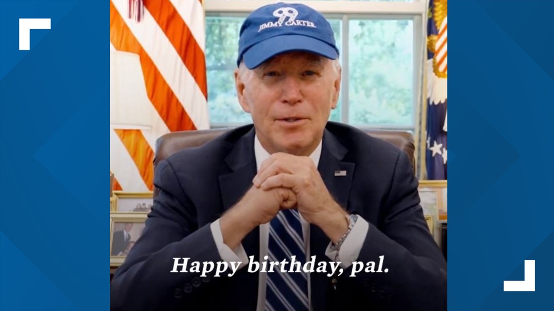 Jimmy Carter birthday message from Joe Biden | 11alive.com