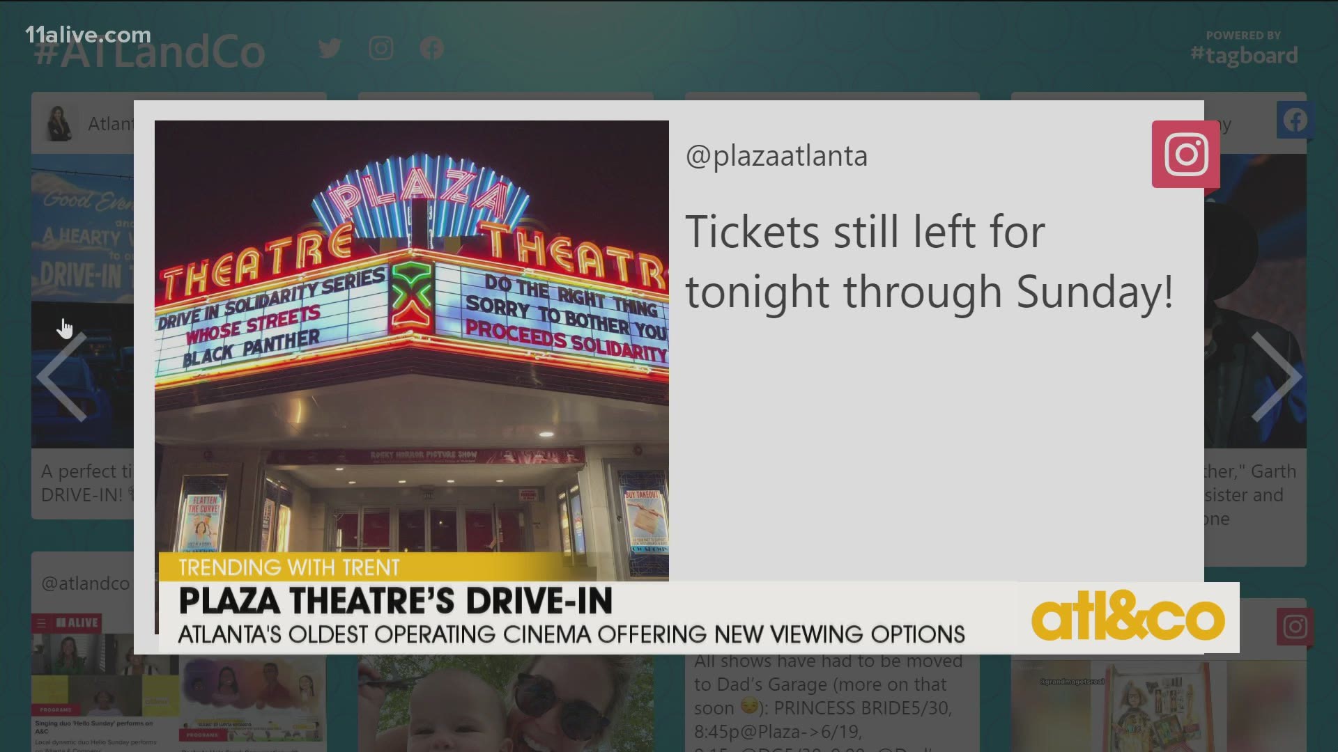 Check out these drive-in features at Atlanta's oldest operating cinema -- The Plaza Theatre! See what's Trending with Trent on 'Atlanta & Company'