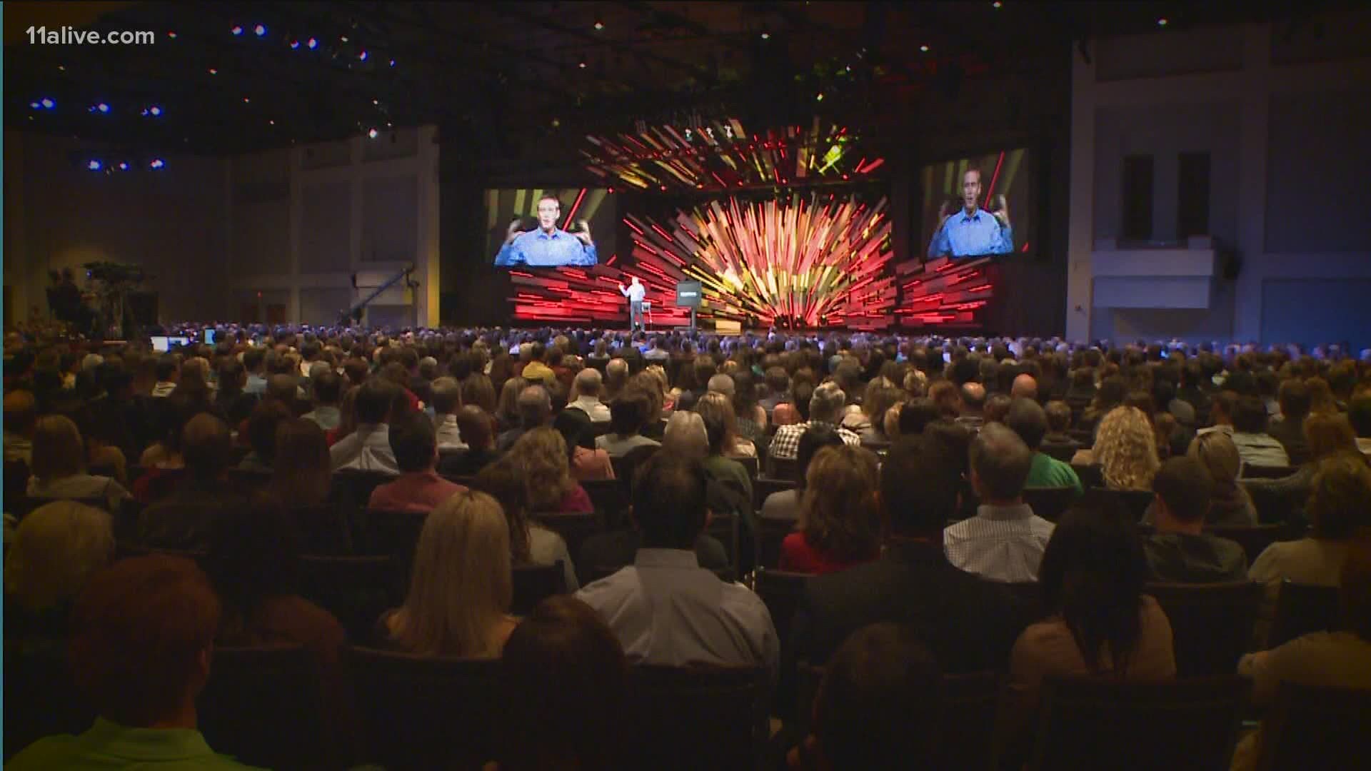 Andy Stanley made the announcement and blamed the recent spike in cases.